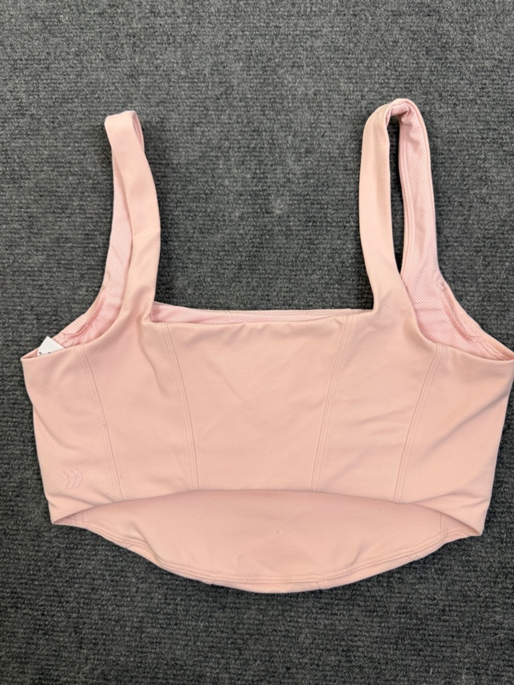 all in motion Blush Pink Square-Neck Cropw Tank or Sports Bra Sz S (A1) - Picture 6 of 8